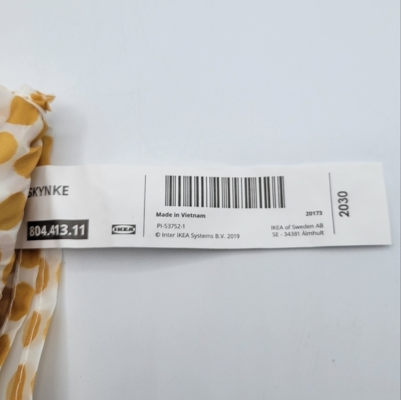 Ikea Skynke shopping tote bag 2 pack Tan Polka Dot Bundle - Picture 5 of 6